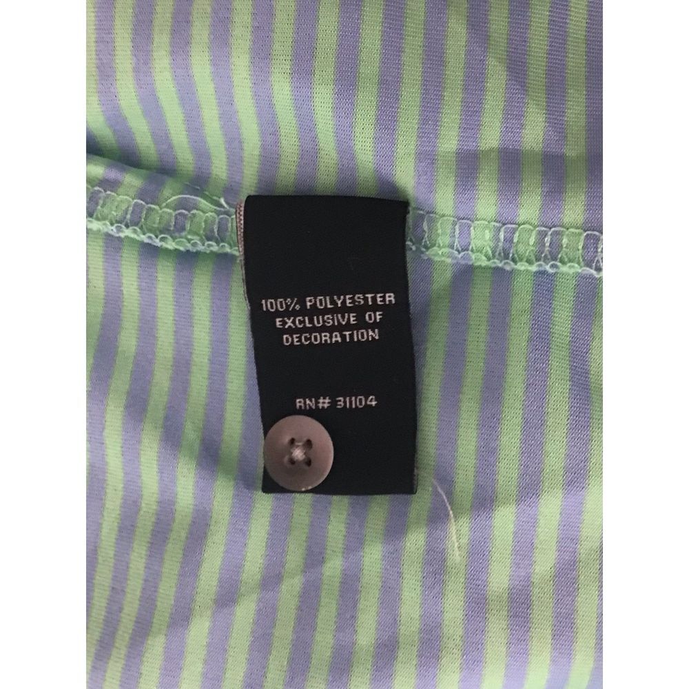 Pro Tour Blue and Green Striped Golf Polo Men's Size 2XL Short Sleeve - Picture 5 of 5